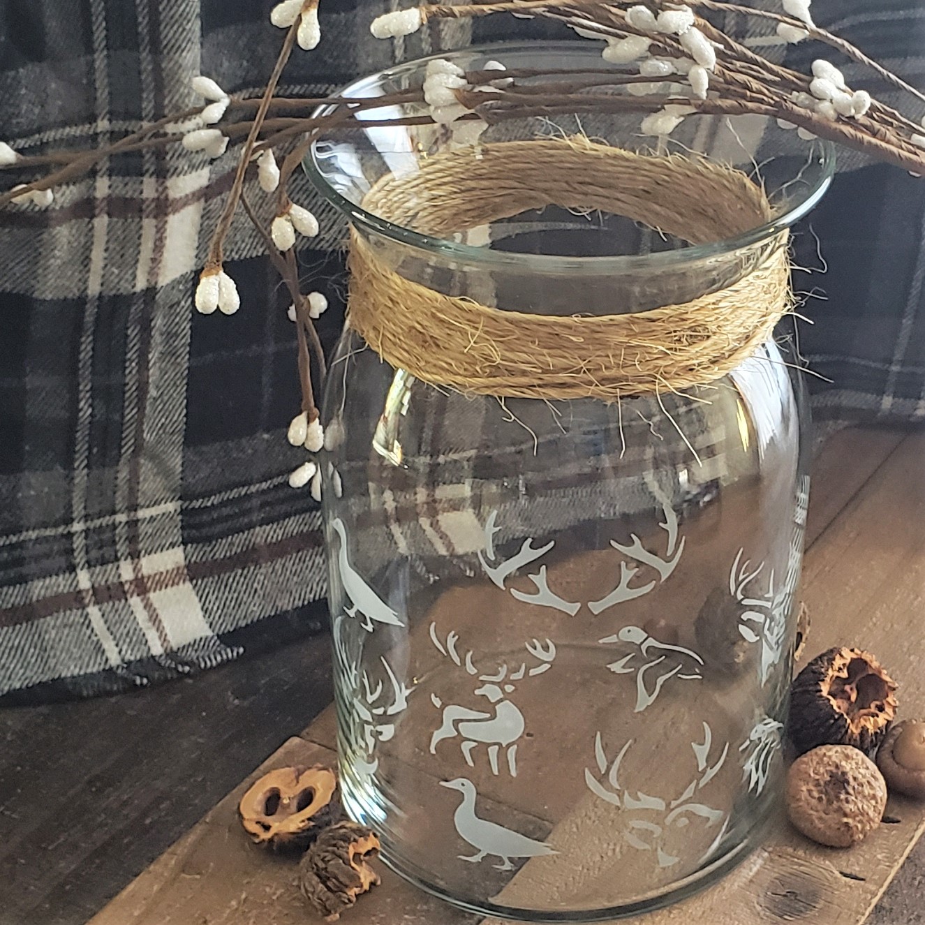 Bucks & Ducks Rustic Milk Can